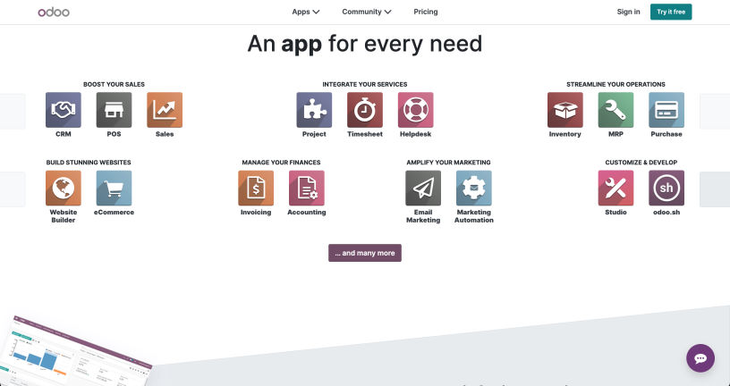 CustomLife.net Marketing platform Odoo.com CRM-Website Builder-Marketing automation