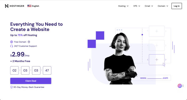 CustomLife.net best web hosting Hostinger